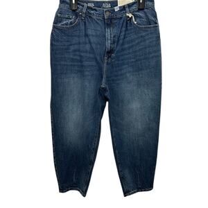A.N.A. Jeans Womens Size 14 Balloon Jean Highest Rise Blue